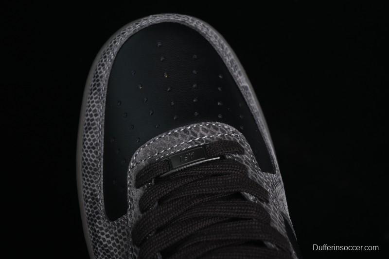 Nike Air Force 1 '07 Low Snake Year Themed Low-Top Casual Sneakers - HF2898-001