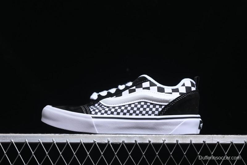 Vans Knu Skool Checkerboard Low Top Retro Casual Vulcanized Sneakers - VN0009QCIVG