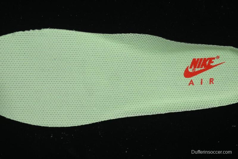 Nike Air Force 1 '07 Low Gucci Stone Island Collaboration - Grey Green Pigskin Lace-Up Casual Sneakers - DF0188-010