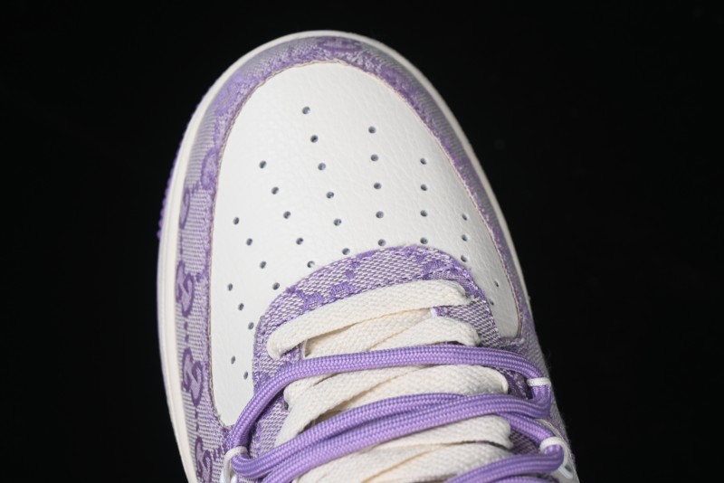 Nike Air Force 1 '07 Low x Gucci Pink Lace-Up Casual Sneakers - BD7700-022