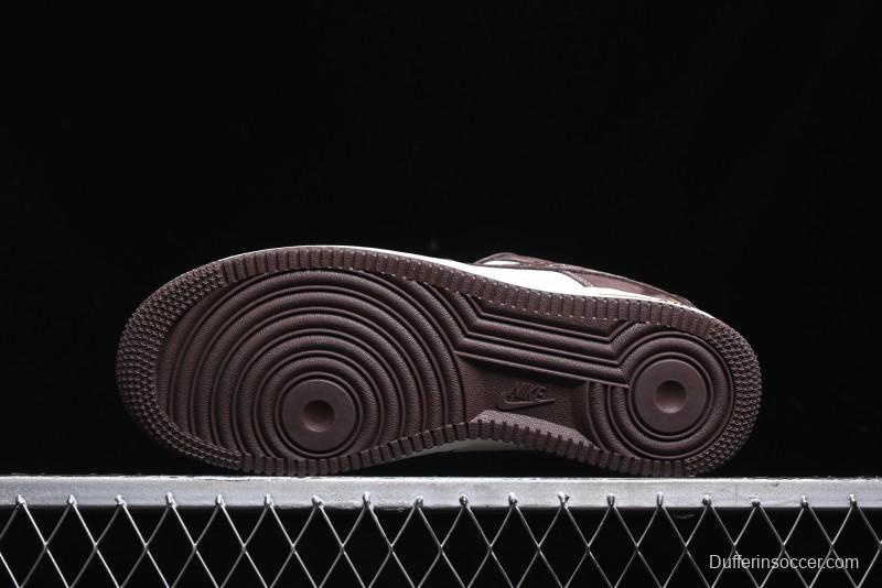 Nike Air Force 1 '07 Low BAPE Collaboration - Tan Brown Casual Sneakers - KK1988-027