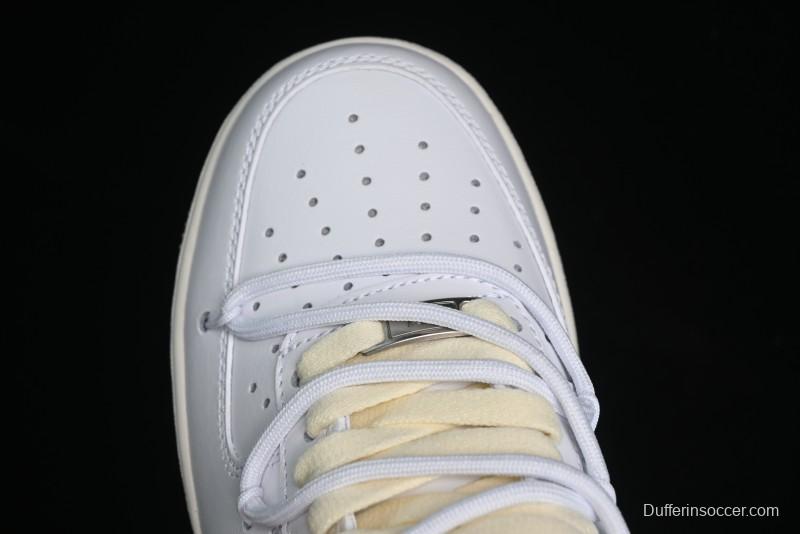 Nike Air Force 1 '07 Low Silver Hook Off-White Style Casual Sneakers - ZH0316-049