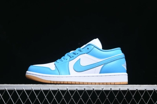 Nike Air Jordan 1 Low AJ1 White Blue Low-Top Casual Sneakers - DC0774-104