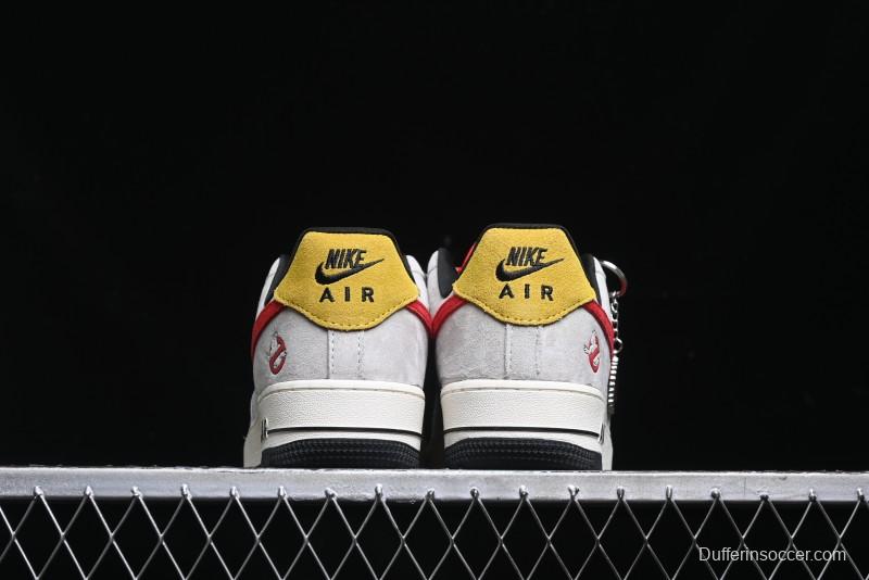 Nike Air Force 1 '07 Low Halloween Collaboration - Red Grey Pig Version Low Top Casual Sneakers - KK1988-020