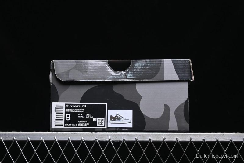 Nike Air Force 1 '07 Low Bape Collaboration - Beige Grey Brown Low Top Casual Sneakers BB6566-210