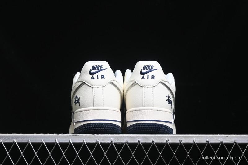 Nike Air Force 1 '07 Low Stussy Collaboration - White Black Sneakers - XZ6188-728