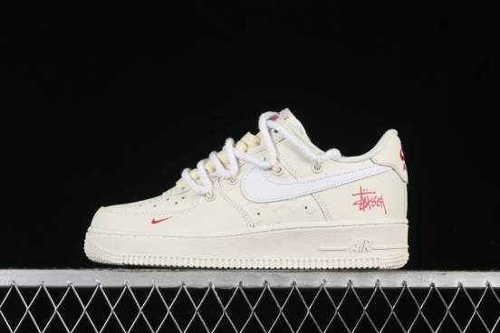 Nike Stussy x Air Force 1 '07 Low Casual Sneakers - ZH0316-047