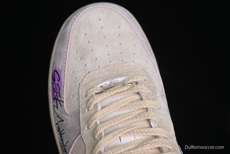 Nike Air Force 1 '07 Low Purple Taro Demon Casual Sneakers - ZB2121-301