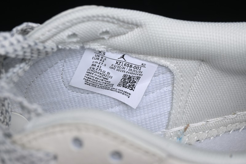 Nike Travis Scott x Fragment Design x Air Jordan 1 Low OG SP AJ1 Retro Sneakers - XZ1658-001