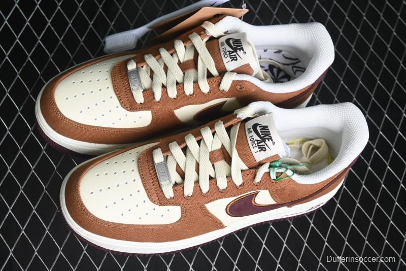 Nike Air Force 1 '07 Low Casual Sneakers with Full-Length Air Cushion - FQ8713-200