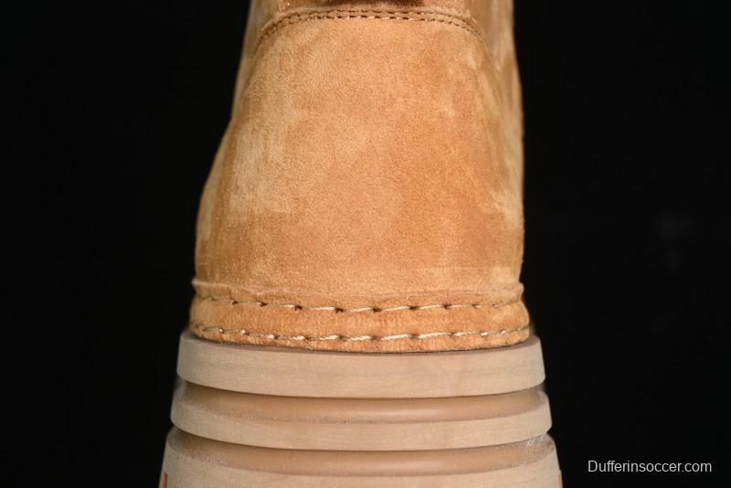 ECCO Exostrike Series Work Leather Anti-Slip Platform Boots - 63890801003