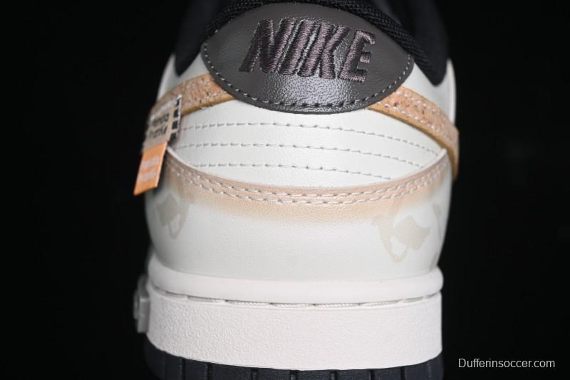 Nike Dunk Low Panda Prank Pioneer Knight Sandstorm Black Brown Low Top Casual Skate Shoes - DD1391-100