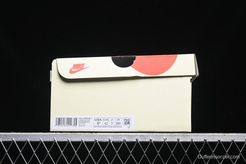 Nike Travis Scott x Fragment Design x Air Jordan 1 Low OG SP AJ1 Retro Sneakers - XZ6868-001
