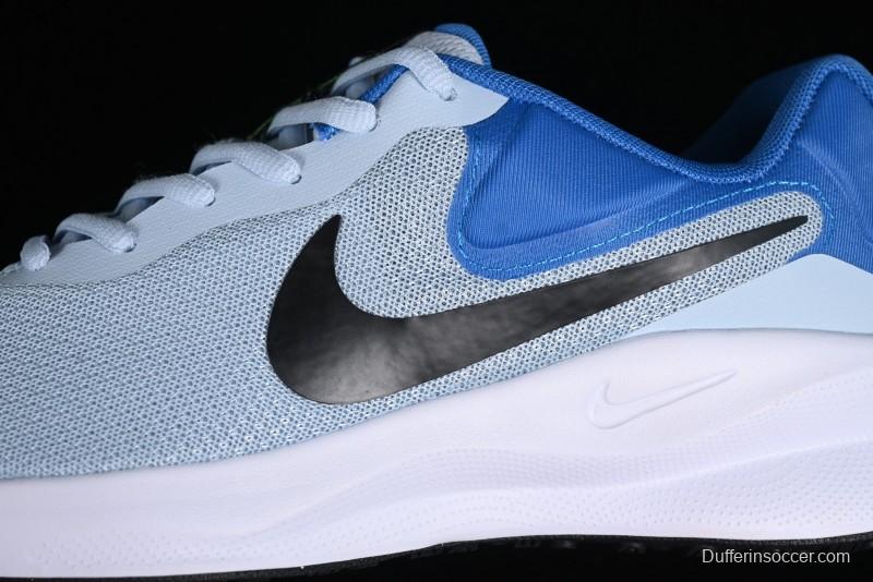 Nike Revolution 7 Wide Low-Top Running Shoes with Breathable Mesh and Durable Cushioning - FB2207-402