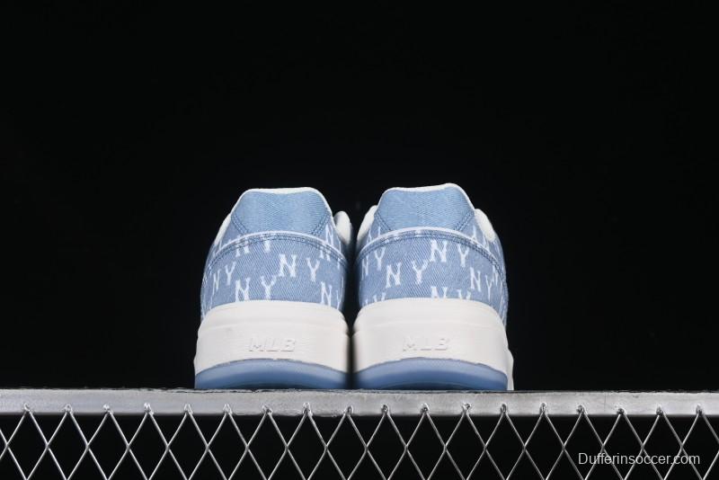 New York Yankees Chunky Liner Mid Denim Monogram Sandals with Thick Sole - 3ASXS015N50BLS