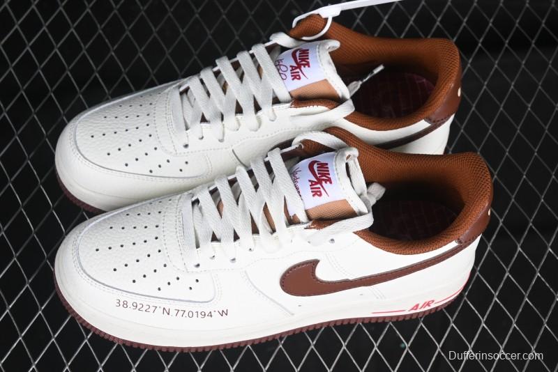 Nike Air Force 1 '07 Low Casual Sneakers with Full-Length Air Cushion - HQ7027-100