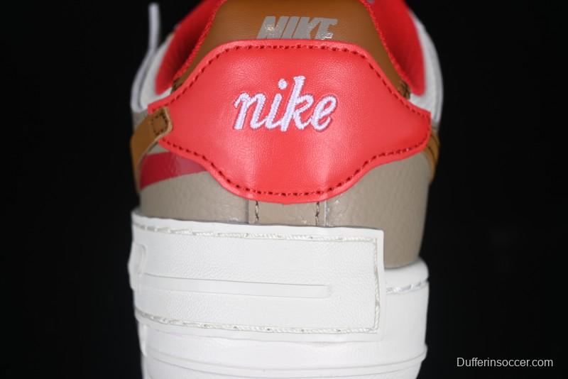 Nike Air Force 1 Shadow Lightweight Elevated Low-Top Casual Sneakers - HQ3400-030