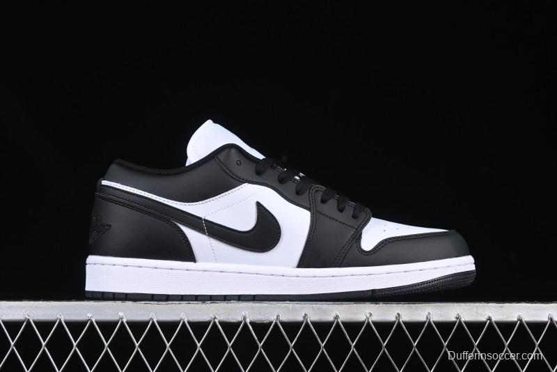 Nike Air Jordan 1 Low AJ1 Black White Panda Low Top Lifestyle Basketball Shoes - 553558-131