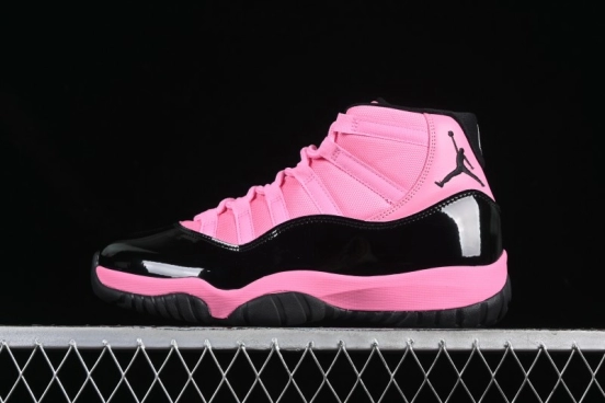 Nike Air Jordan 11 Retro High Top Basketball Shoes in Black Pink - CT8012-500