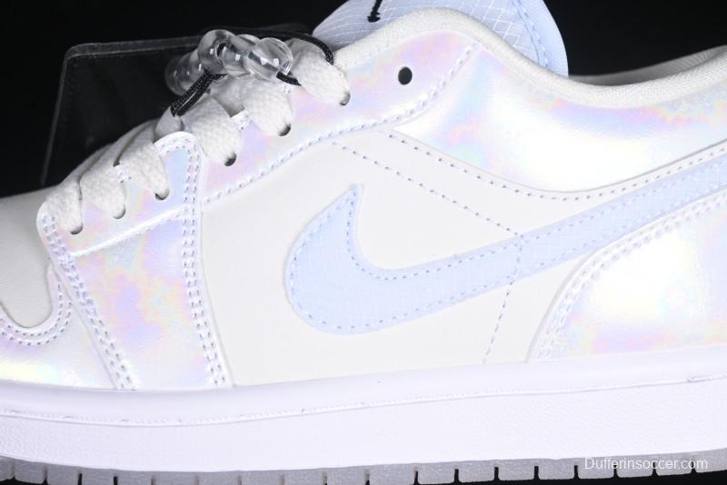 Nike Air Jordan 1 Low "Year of the Snake 2025" Retro Basketball Shoes with Pearl Iridescent Finish - HF4080-001