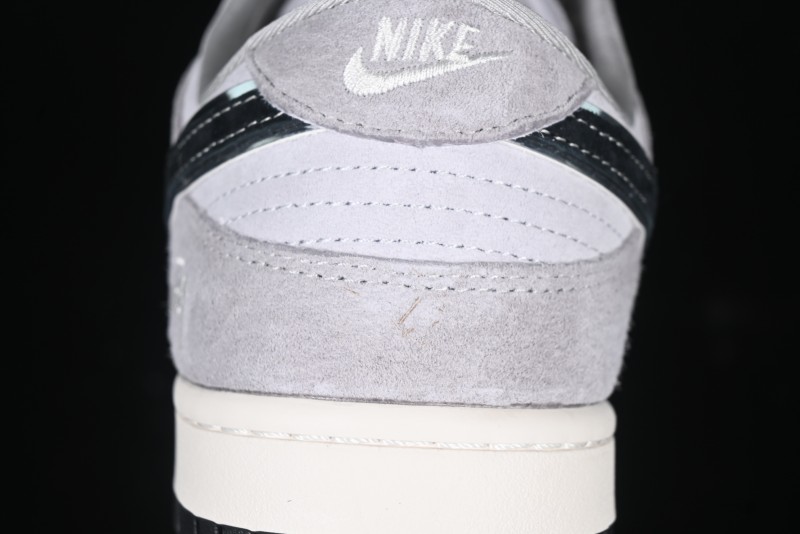 Nike SB Dunk Low Stussy Collaboration - Black Swoosh Anniversary Custom Low-Top Casual Skate Shoes - XX3168-069
