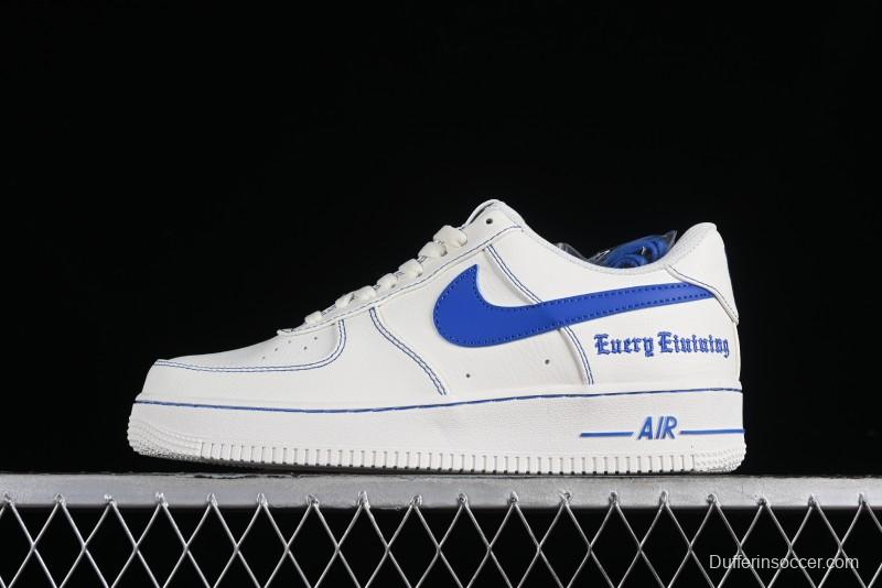 Nike Vlone x Air Force 1 '07 Low Collaboration Light Blue Casual Sneakers - AA5360-011