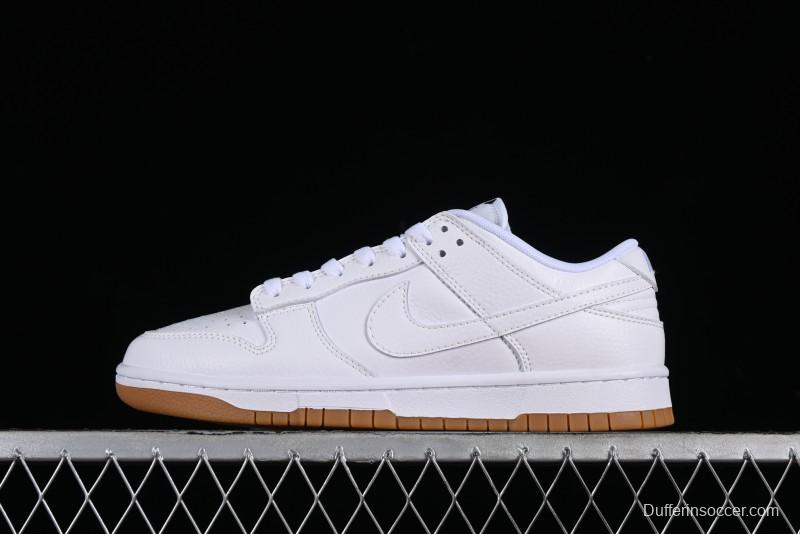 Nike SB Dunk Low Casual Skate Shoes with White and Gum Sole - 311369-100