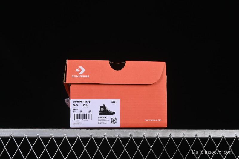 Converse Chuck 1970s High Top Canvas Sneakers with Star Stitch Design - A15743C