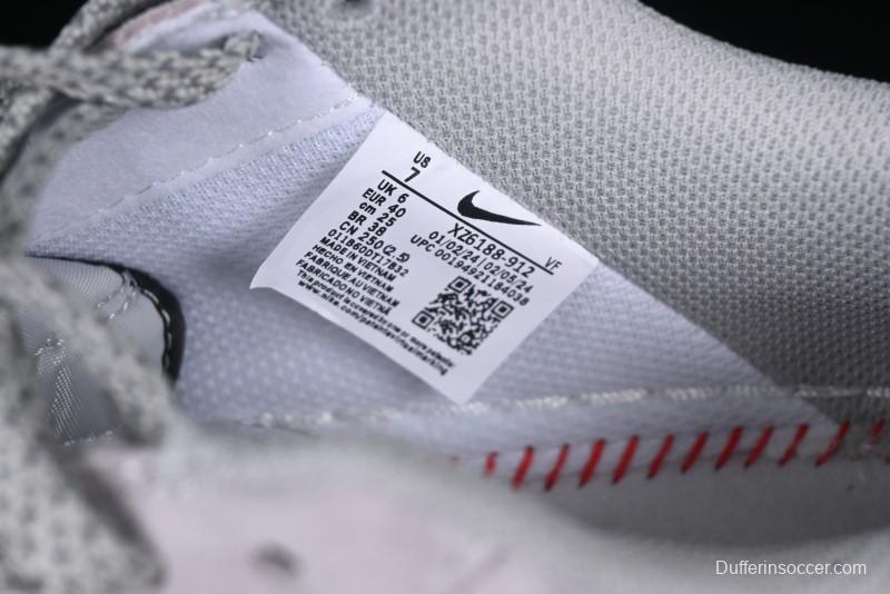 Nike Air Force 1 '07 Low Stussy Collaboration Silver Trim Black Swoosh Low-Top Casual Sneakers - XZ6188-912