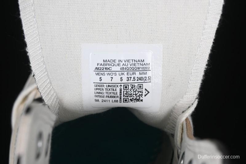 Converse x Brain Dead High Top Casual Sneakers with Mismatched Camouflage Design - A12219C