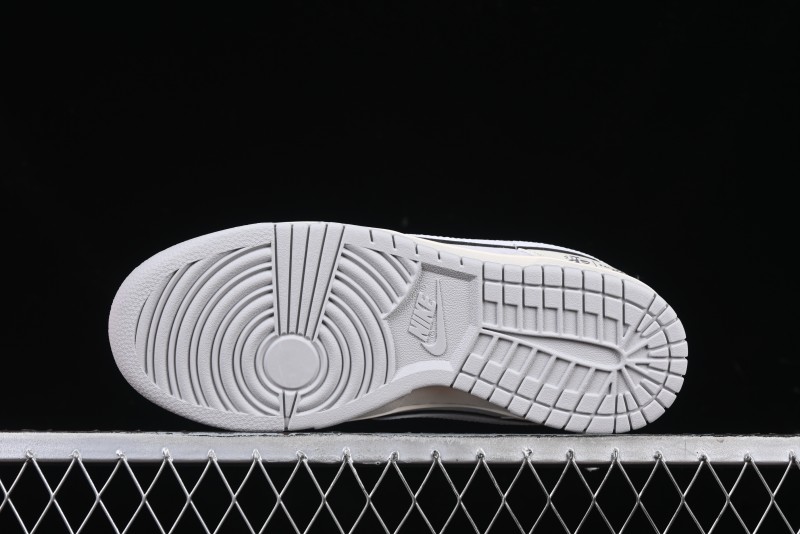 Nike SB Dunk Low The North Face Year of the Snake Light Grey Hook Anniversary Custom Low-Top Casual Skate Shoes - DM6868-007