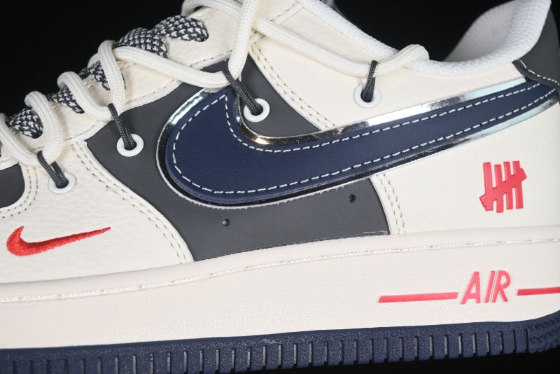Nike Air Force 1 '07 Low UN Collaboration White Blue Lace-Up Casual Sneakers - SJ1198-103