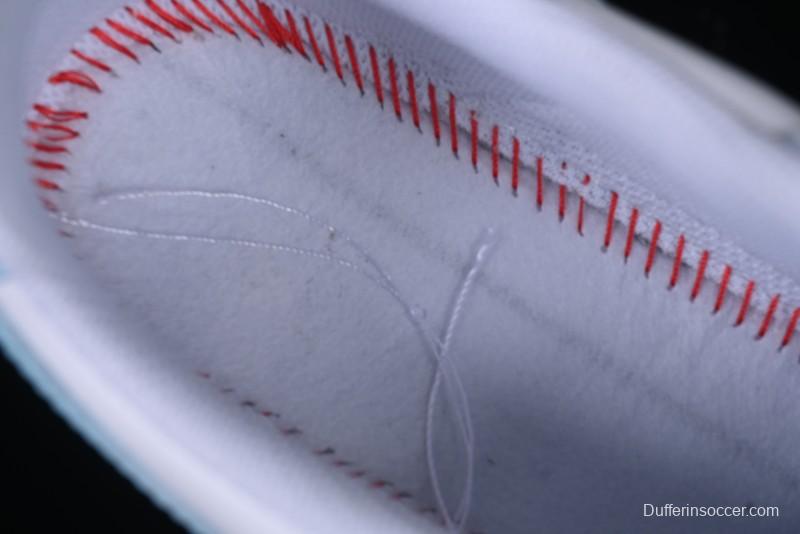 Nike Air Force 1 '07 Low Casual Sneakers with White & Blue Swoosh - CW2288-026