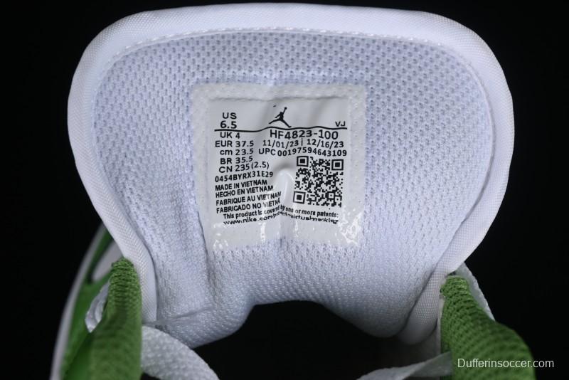 Nike Air Jordan 1 Low AJ1 White Green Low Top Lifestyle Basketball Shoes - HF4823-100