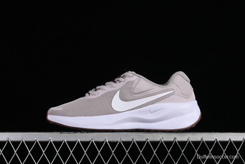 Nike Revolution 7 Wide Low-Top Running Shoes with Breathable Mesh and Durable Cushioning - FB2208-007