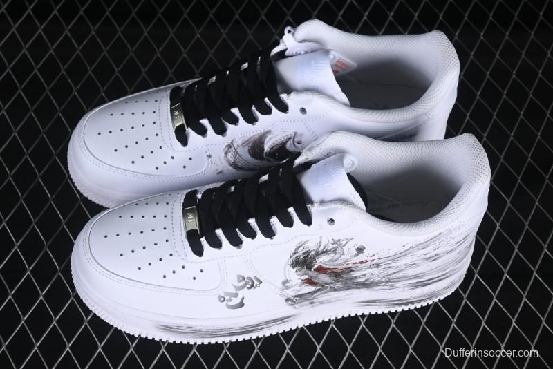 Nike Air Force 1 '07 Low Casual Sneakers with Chinese Ink Painting Design - ZH0316-062