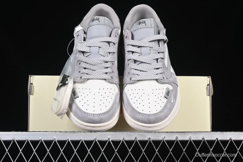 Nike Travis Scott x Fragment Design x Air Jordan 1 Low OG SP AJ1 Retro Sneakers - SJ2068-132