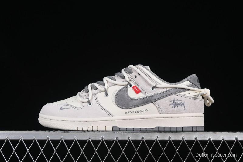Nike SB Dunk Low BAPE Anniversary Collaboration Light Beige Brown Low-Top Casual Skate Shoes - YX5066-243