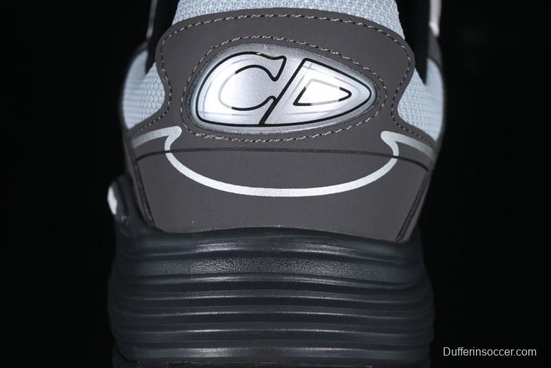 Dior B30 Sneakers with Reflective CD30 Logo and Lightweight Rubber Sole - CD30