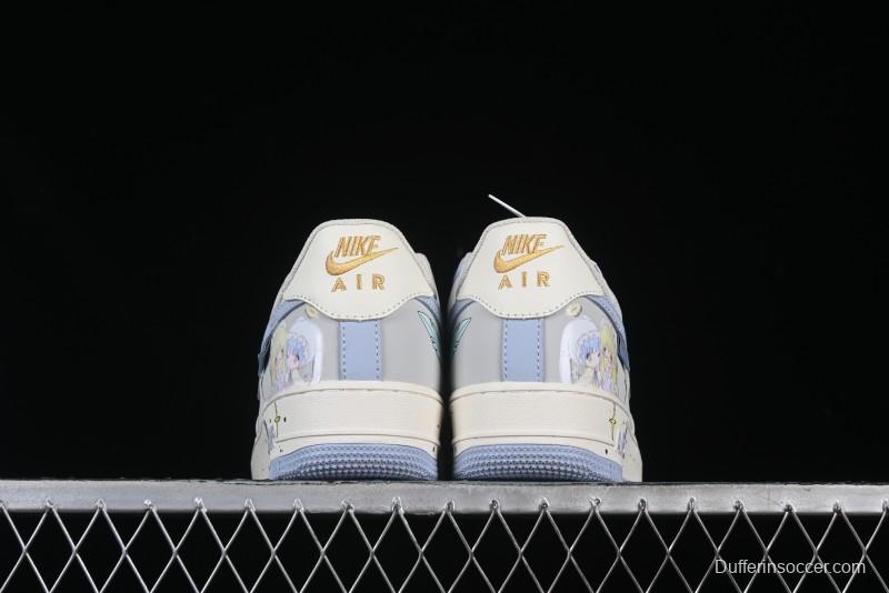 Nike Air Force 1'07 Low "Cherub" Anime Hand-Painted Doodle Low-Top Casual Sneakers - DB3301-711