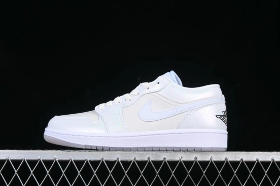 Nike Air Jordan 1 Low "Year of the Snake 2025" AJ1 Basketball Shoes with Iridescent Pearl Finish - HF4080-001