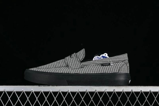 Vans Demons Style 53 Black White Retro Houndstooth Loafers - VN000CQPYER