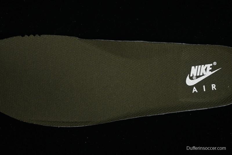 Nike Air Force 1 '07 Low Casual Sneakers in White Green Colorway - CQ5059-110