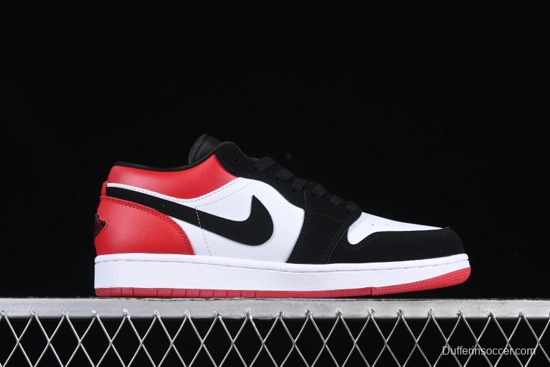 Nike Air Jordan 1 Low "White Black Gym Red" Retro Casual Sneakers - IB8971-106