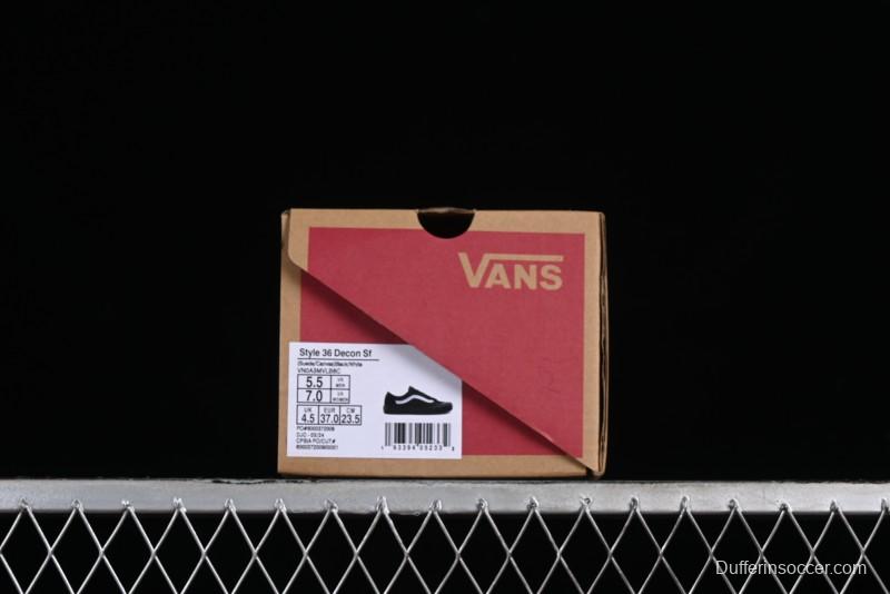 Vans Style 36 SF All Black Skate Shoes with Killer Whale Half-Toe Cap Design - VN0A3MVLB8C