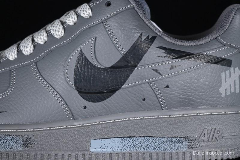 Nike Air Force 1 '07 Low Custom Graffiti Broken Swoosh Casual Sneakers - DM0970-132