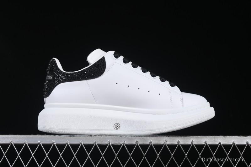 Alexander McQueen Oversized Sneakers with Black Suede Heel Detail - D.E5