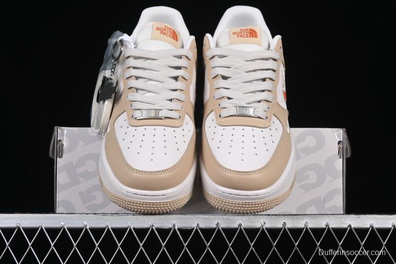 Nike Air Force 1 '07 Low The North Face Collaboration Casual Sneakers in Milk Tea - DM6688-048
