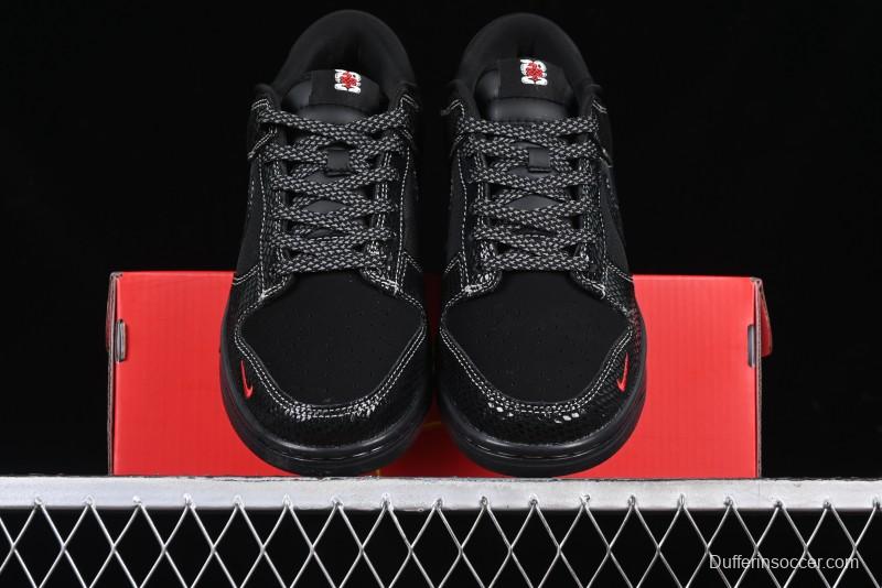 Nike SB Dunk Low Year of the Snake Limited Edition - Black Snake Anniversary High-End Custom Low-Top Casual Sneakers - CH8311-233