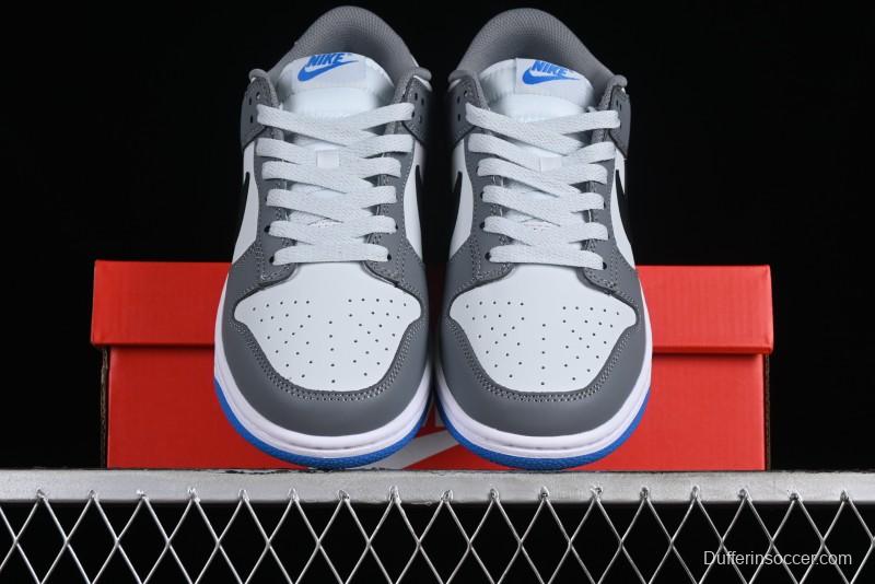 Nike Dunk Low SB Skateboarding Shoes in White Blue Grey - FB9109-001